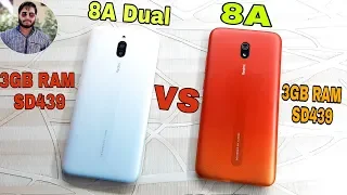 Redmi 8A Dual vs Redmi 8A  Speed Test Comparison?