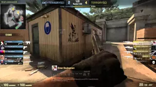 Counter Strike : Global Offensife - Sick 1v4 clutch by OMAR!