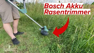 Testing the Bosch UniversalGrassCut 18! 2 in 1 grass edge trimmer and cordless lawn trimmer