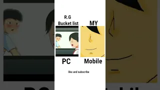 @RGBucketList  vs My first Animation 😢 || PC VS Mobile 😳 #shorts #animation #rgbucketlist