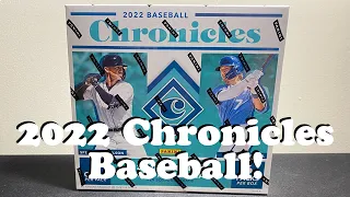 2022 Panini Chronicles Baseball Hobby Box!