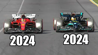 Ferrari F1 2024 (Pre Season) vs Mercedes F1 2024 (Pre Season) - Australian GP