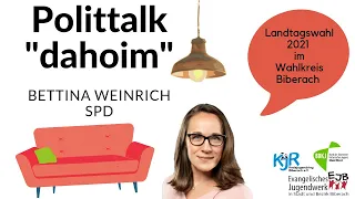 Polittalk dahoim mit: Bettina Weinrich - SPD