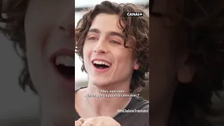 Timothée Chalamet can still speak French!