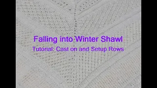 Falling Into Winter  - Tutorial Section 0 - Cast on and Setup Rows