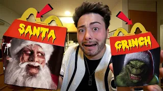 DO NOT ORDER SANTA CLAUS AND GRINCH HAPPY MEAL AT 3 AM!! (GROSS)