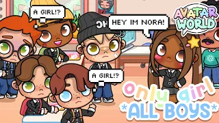 I’m The ONLY GIRL 👧🏽 in The ALL BOYS 👦🏼 SCHOOL! || voiced 🔊 || Avatar World 🌎