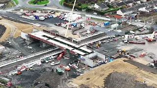 Newsham Station, Blyth from the air.