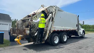 Ex Lilac Disposal Casella Waste Systems Kenworth New Way Cobra Rear Loader Garbage Truck