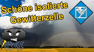 Gewitter mit schönen Regenbogen bei Augsburg (Bayern), 21. Juli | Wetteraction 2020