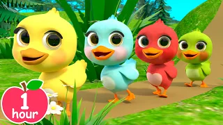 5 Little Rainbow Ducklings | Newborn Baby Songs & Nursery Rhymes