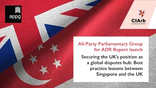 All-Party Parliamentary Group for ADR Report launch