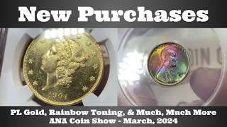 New Purchases - PL Gold, Rainbow Toning, & Much, Much More - ANA Coin Show - Colorado - March 2024