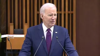 Biden Runs Into Trouble Attempting To Read "In Flanders Fields" From His Giant Teleprompter
