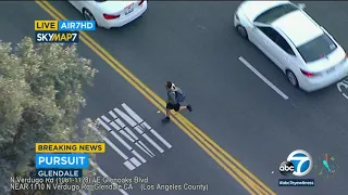 Glendale: Stolen-vehicle suspect in custody after fleeing from police I ABC7