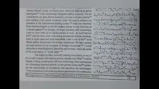 100 WPM | Exercise No.22 | English Shorthand | Progressive Magazine (October 2023) | #shorthand