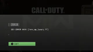 Fix: Call Of Duty Modern Warfare 2 Dev Error 6036 / PS4 , PS5