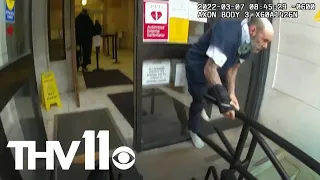 Inmate jumps out of wheelchair and runs away from police