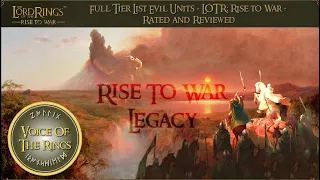 Full Tier List Evil Units - LOTR: Rise to War - Rated and Reviewed | A RiseToWar Guide.