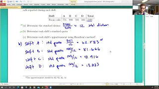 Apportionment Methods - Hamilton's Method