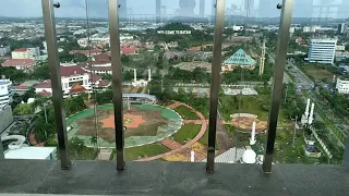 views of Batam from top of one residence apartments, Indonesia