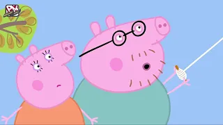 Немецкий язык по мультфильмам с субтитрами (DE) Peppa Wutz. Himmelsdrachen (S01 E14)