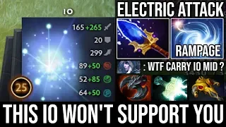 If someone 1st PICK IO, You know he will not support | WTF Scepter Carry IO Rampage Electric DotA 2