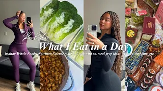 *Realistic* WHAT I EAT IN A DAY | nutrition science majors, grocery shopping, meal prep, cook w/ us