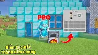 BÍ KÍP TRỞ THÀNH PRO BIẾN CỤC ĐẤT THÀNH KIM CƯƠNG DỄ DÀNG TRONG MCPE | Thử Thách SlenderMan