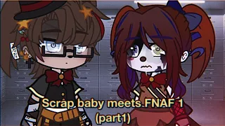 °•Scrap baby meets FNAF1•°| Part1| ⚠️Ships⚠️ (Scrap baby x Freddy)