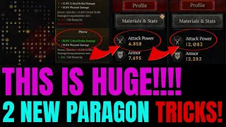 Diablo 4: NEW ENDGAME PARAGON TRICKS!!! This DOUBLED My Damage!!