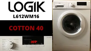 Logik L612WM16 Washing Machine - Cotton 40