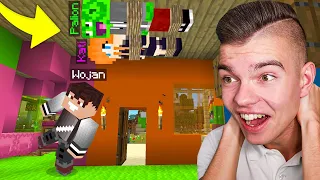 SZALONY CHOWANY W WOJANOWICACH O DIAMENTY z Wojanem i Kati w Minecraft! (śmieszne)