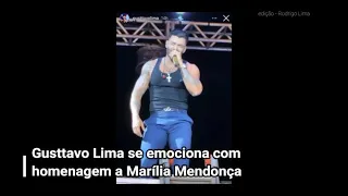 Em Rio Preto, Gusttavo Lima se emociona e chora com música cantada por Marília Mendonça