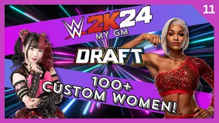 WWE 2k24 Women Only GM Mode! New Draft! AEW Vs. WWE! Who Wins?  #11