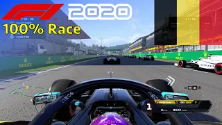 F1 2020 - Let's Make Hamilton 7x World Champion #14: 100% Race Belgium