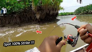 Tak Perlu Lama, Berbagai Jenis Kakap dkk Berhasil Naik -- Mancing Ikan di Muara Sungai