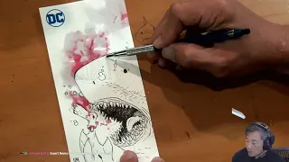 Jim Lee drawing King Shark