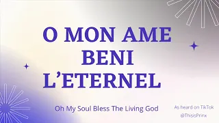 Oh Âme Béni L’éternel