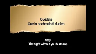 Quevedo ft. Bizzarap - Quedate que la noche sin ti duele (Letra) & English lyrics