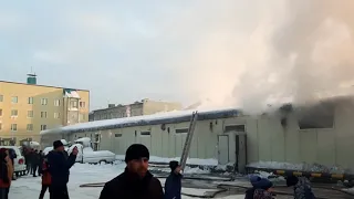 Петропавловск  камчатский 04.01.2020 Пожар на рынке 6км ужас!!!