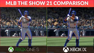 MLB The Show 21 - Xbox One S vs Xbox Series X - Gameplay and Load Time Comparison