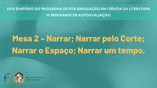 Mesa 2 – Narrar; Narrar pelo Corte; Narrar o Espaço; Narrar um tempo.