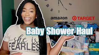 BABY SHOWER/ REGISTRY GIFT HAUL- what I got at my baby shower