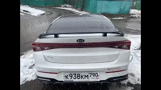 спойлер большой ver 2 для kia k5 , для киа  к5 в черном глянце 5тр