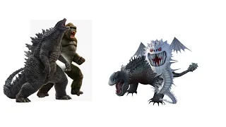 Godzilla Kong vs Red Death and Screaming Death