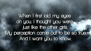 When I first laid my eyes on you ~Lyrics