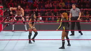 Seth Rollins & Becky Lynch Vs Andrade & Zelina Vega - WWE Raw 08/07/2019 (En Español)