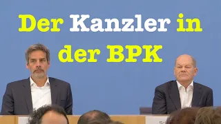 Kanzler Olaf Scholz (SPD) in der Bundespressekonferenz | 14. Juli 2023