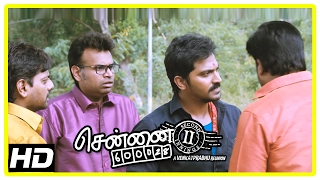 Chennai 600028 II Movie Scenes | Vaibhav blackmail friends to loose match | Shiva | Premji